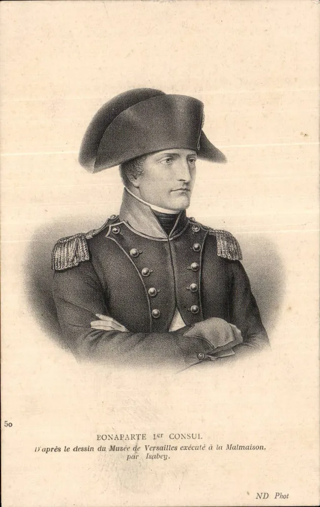 Bonaparte 1. Konsul — Kupferstich — ND Phot, Nr. 50 - Vorderseite