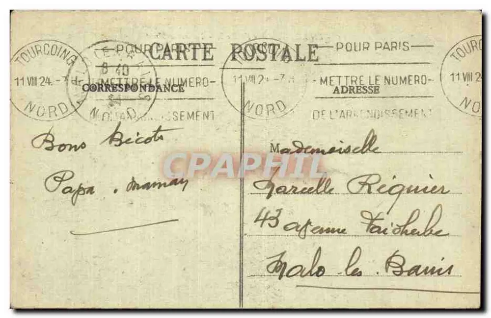 LILLE - La Rue Faidberbe - Zerstörungen - L. E., Verlag, Hautmont - Rückseite
