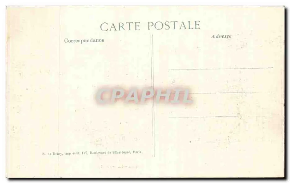 General JOFFRE gibt Anweisungen — Verlag E. Le Deley, Paris - Rückseite
