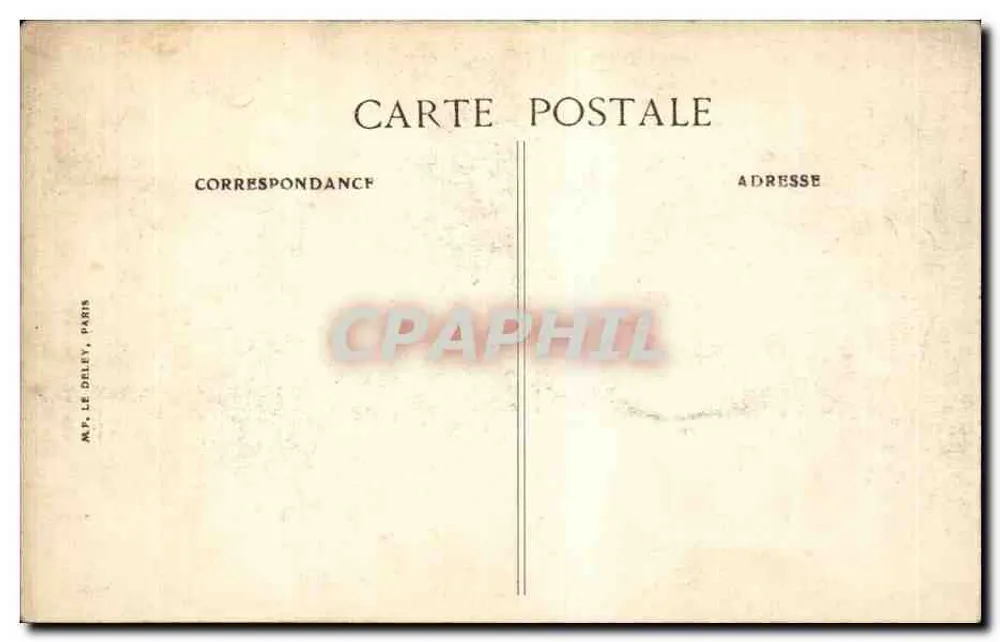Die Siegesfeierlichkeiten in Paris — Der Parcours — Englische Truppen — 14. Juli 1919 — Verlag M.F. Le Doley, Paris - Rückseite