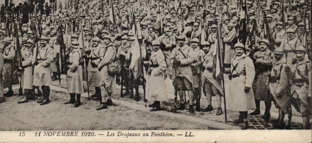 Die Fahnen am Panthéon — 14. November 1920 — LL. - Vorderseite