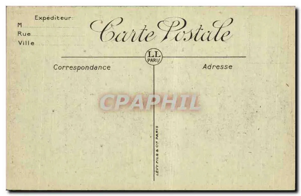 Die Fahnen am Panthéon — 14. November 1920 — LL. - Rückseite