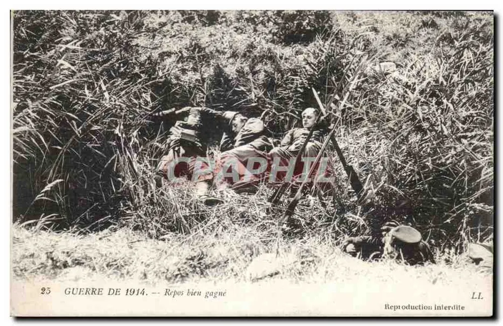Krieg 1914 — Verdientes Ruhen — ÉDIA Paris-Versailles - Vorderseite