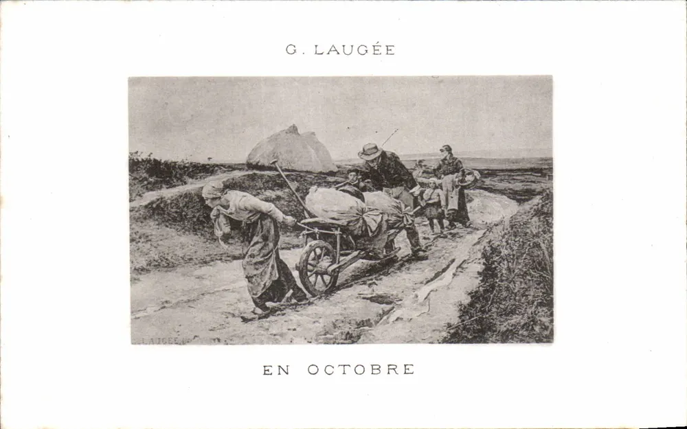 Cena de campo — Em Outubro — G. Laugée - Frente