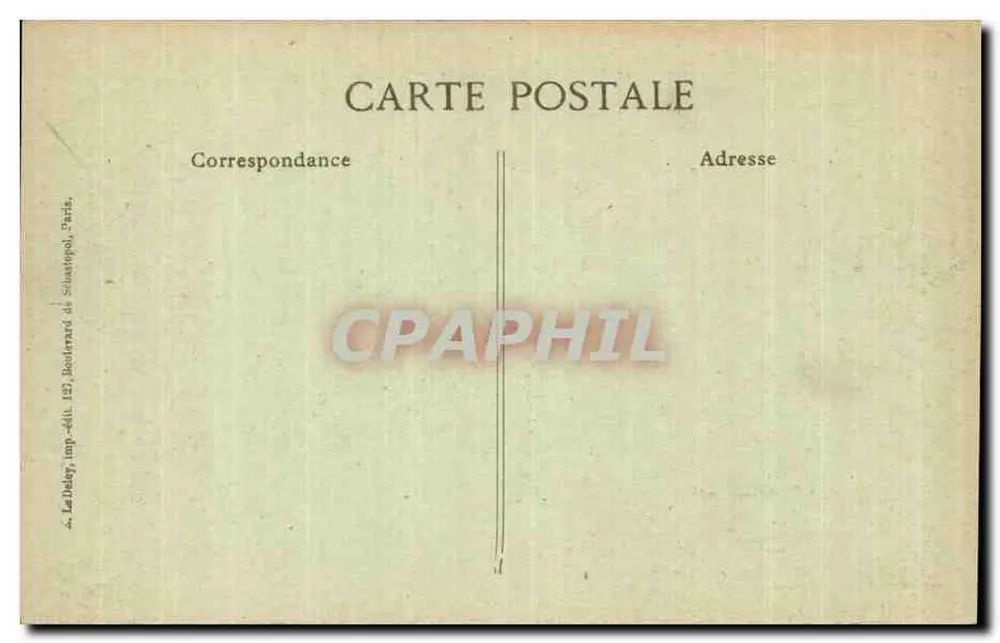 Überprüfung vom 14. Juli 1917 — Place de la Bastille — Verlag B.D. - Rückseite