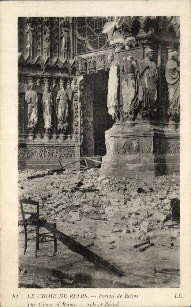 Der Verbrechen von Reims — Portal von Reims — LL. - Vorderseite