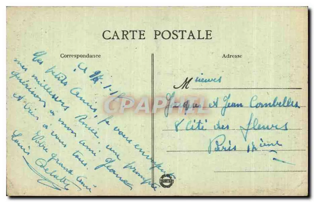 PÉRVYSE (Belgien) — Die Ruinen der Kirche — I. C. H. Paris, n° 430 - Rückseite