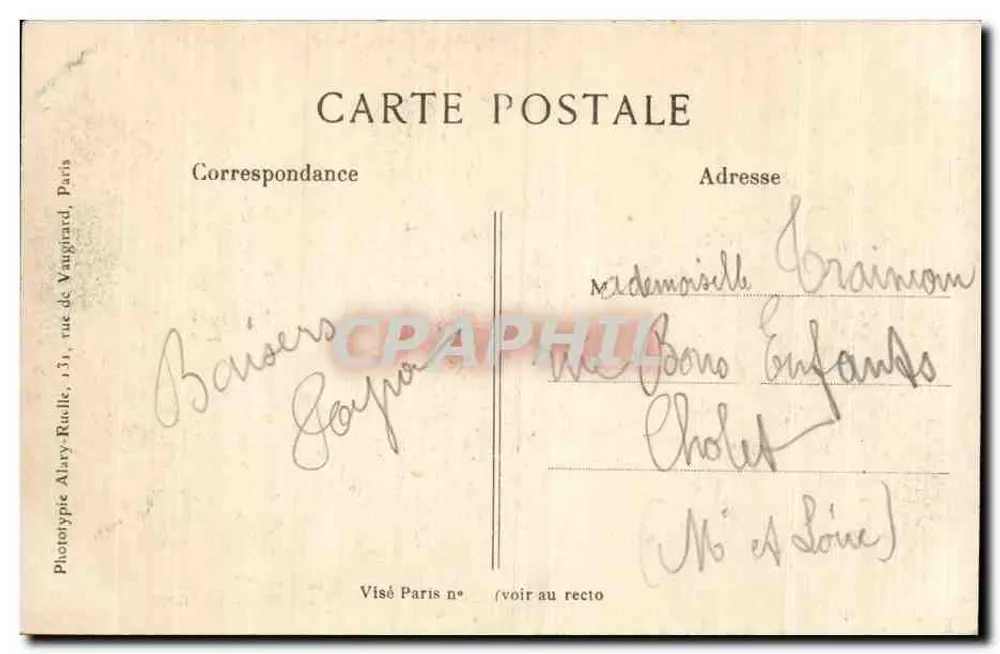 Suippes (Marne) — Die Ruinen des Dorfes — L. C. H. Paris, n° 350 - Rückseite
