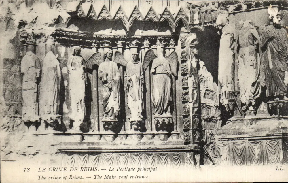 Der Verbrechen von Reims — Der Hauptportal — LL. - Vorderseite