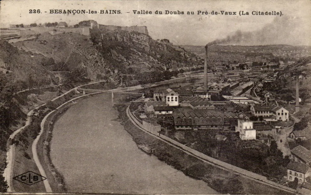 BESANÇON-les-BAINS — Tal des Doubs bei Pré-de-Vaux (Die Citadel) — C.L.E. n°226 - Vorderseite