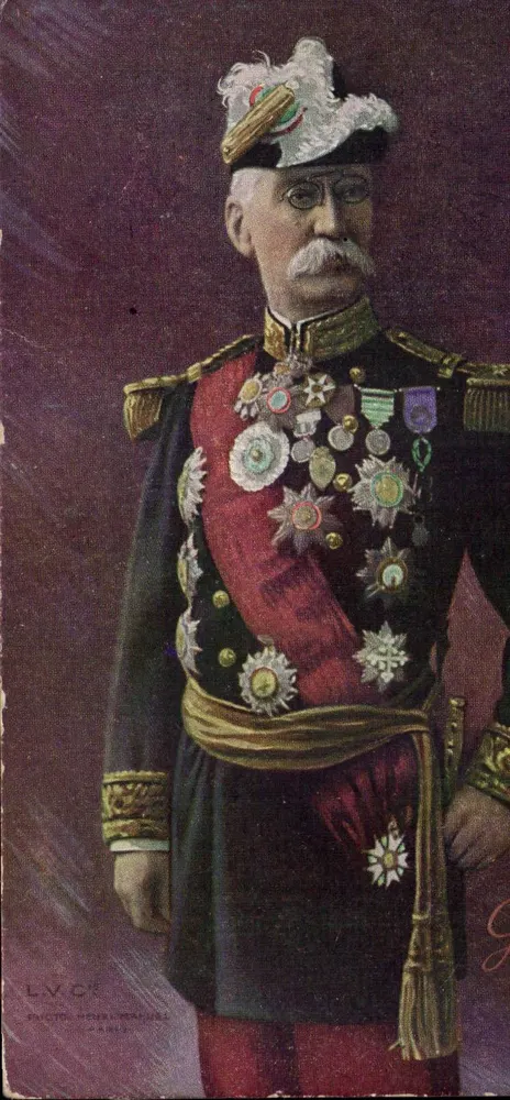 Porträt eines Offiziers — in Uniform mit Medaillen — Verlag LVCK, Paris - Vorderseite