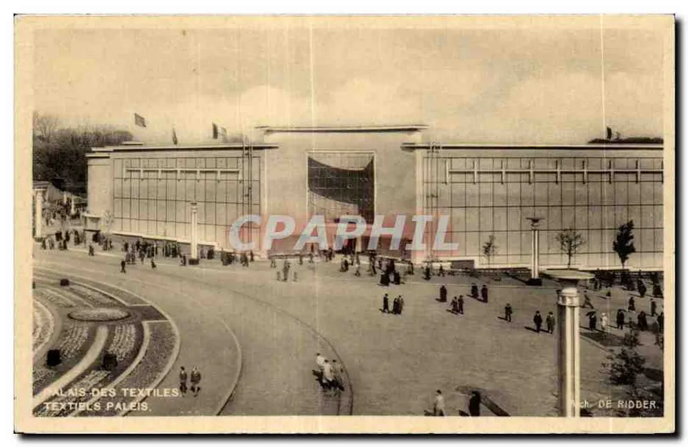 Palais des Textiles — Brüsseler Ausstellung 1935 — Ach. De Ridder - Vorderseite