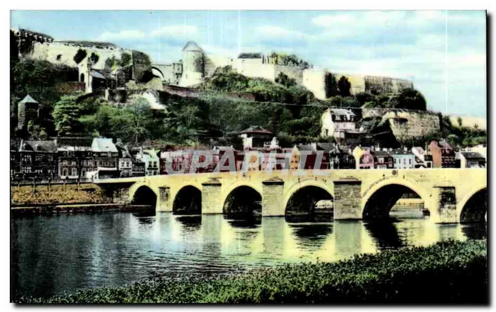 Namur — Brücke und Zitadelle — In den Niederlanden gedruckt - Vorderseite