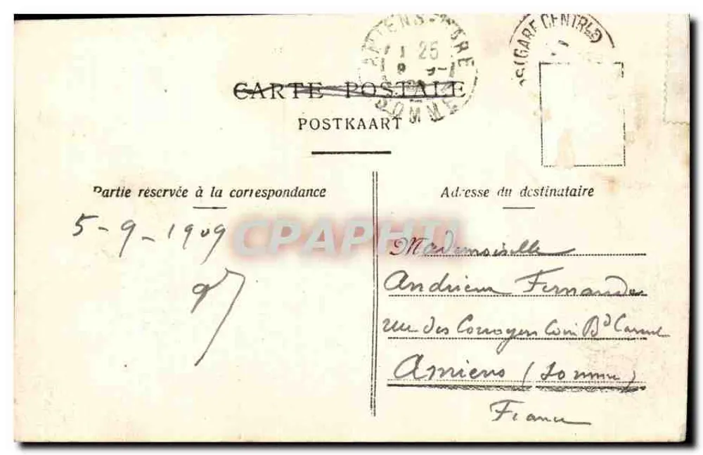 Antwerpen — Avenue de Keyzer von oben gesehen — anonymer Verlag, n° 76 - Rückseite