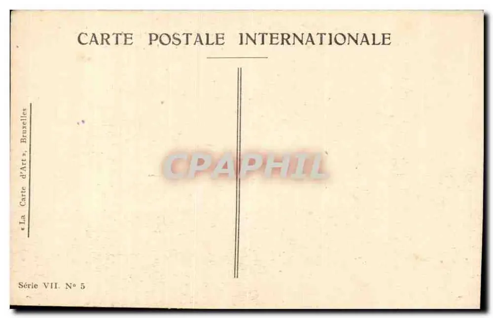 Antwerpia — Plac Léopold — wydawca La Carte d'Art, Bruksela, seria VII nr 5 - Rewers