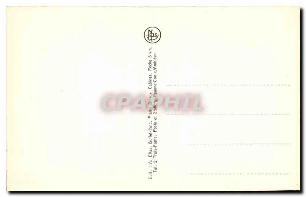 De Watervallen — Coo — Uitgever NLS, n° 606 - Achterkant