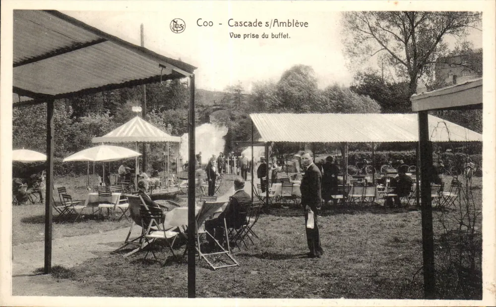 Coo - Wasserfall über Amblève — Ansicht vom Buffet — Verlag N. Lus - Vorderseite