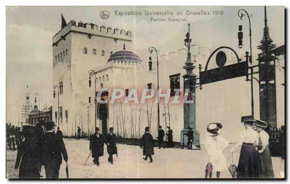 Weltausstellung in Brüssel 1910 — Spanischer Pavillon — Éd. Neus Brüssel Nr. 8 - Vorderseite