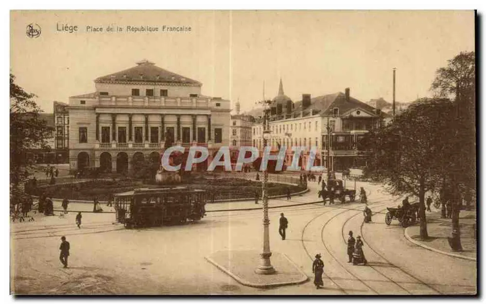 Liège - Place de la République Française — Verlag Thill, Serie 8, Nr. 18 - Vorderseite