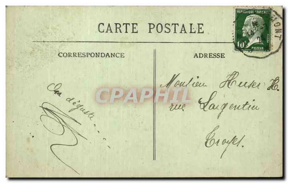 Um Verdun — Kreuzung der Straße von Montfaucon nach Esnes — Antike Ansichtskarte n°108 - Rückseite