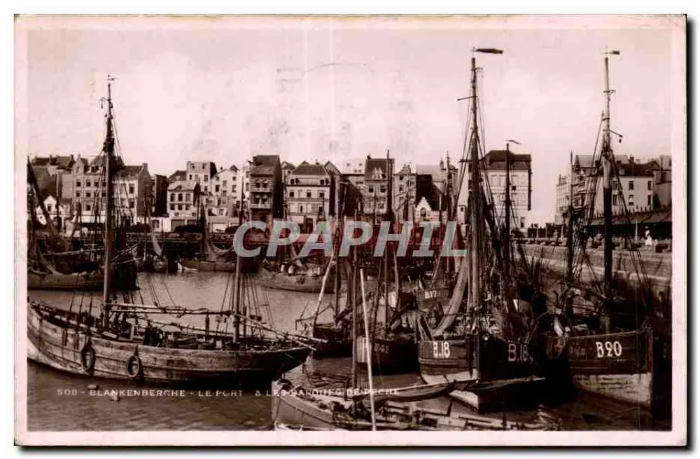 Blankenberge - Der Hafen & die Fischerboote - Vorderseite