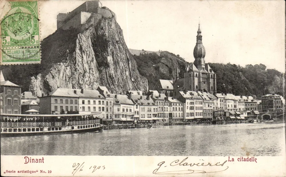 Dinant — A cidadela — J. Clavières, «Série artística» No. 10 - Frente