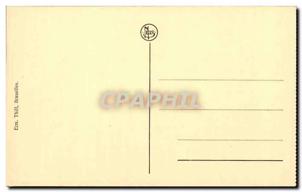 Brüssel - Place de la Bourse und Boulevard Anspach — Verlag N. ELS - Rückseite
