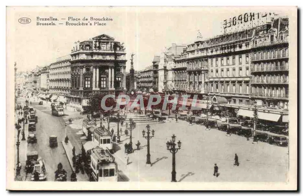 Brüssel — Place de Brouckère — P.I.B. - Vorderseite