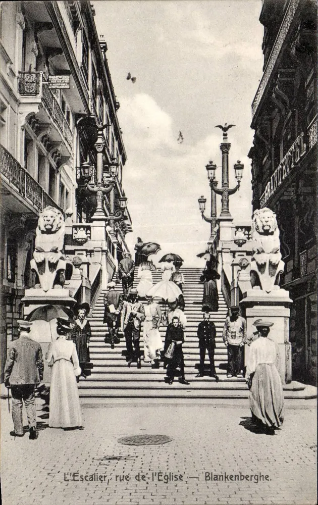 Die Treppe, Kirchstraße — Blankenbergh — J.B.A. Nr. 530 - Vorderseite