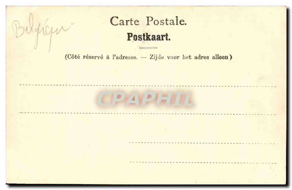 Brüssel — Der Eingang zum Bois — Nels, Brüssel, Serie 1 Nr. 58 - Rückseite