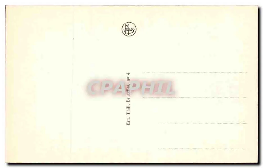 Han s/Lesse — Panorama des Dorfes — Verlag Em. Thill, Brüssel, Nr. 4 - Rückseite