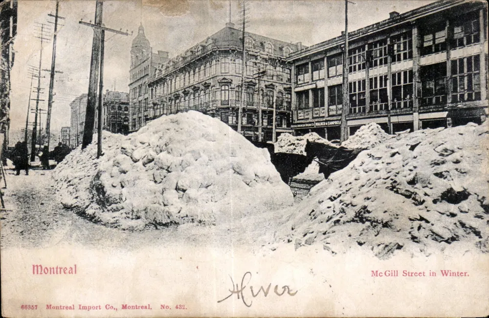 McGill Street im Winter — Montreal Import Co., Montreal, Nr. 432 - Vorderseite