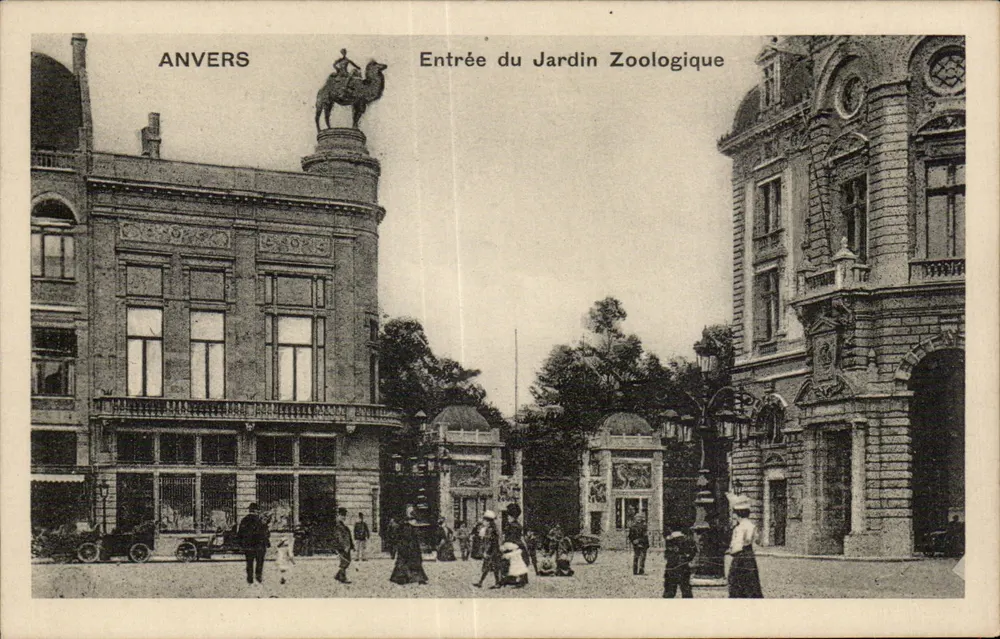 Antwerpen — Eingang zum Zoologischen Garten — Verleger nicht sichtbar - Vorderseite