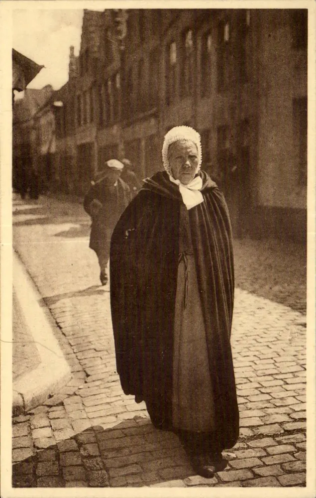 Bruggeoise — Brugsche vrouw — Ern. Thill, Bruxelas, série 2, no 43 - Frente