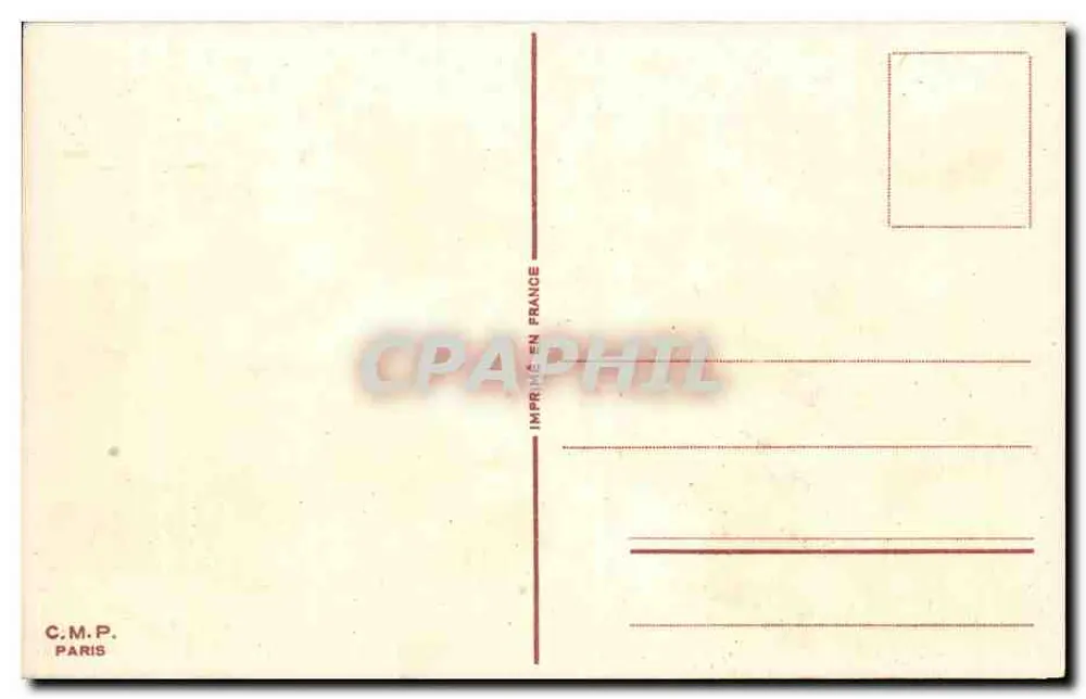 Tulipas coloridas — edição Bilhete postal moderno Paris - Verso
