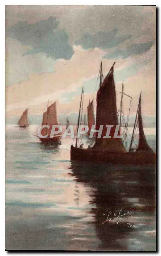 Unter dem abendlichen Himmel — Segelschiffe — La Lonsse 700 - Vorderseite
