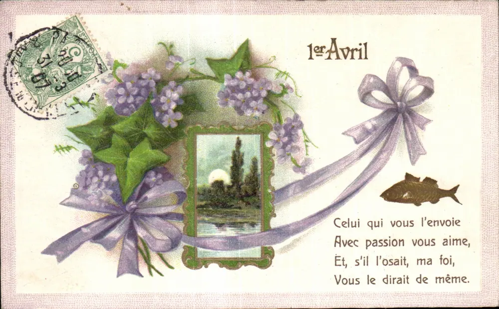 Lilienblüten — 1. April — Verlag nicht sichtbar - Vorderseite
