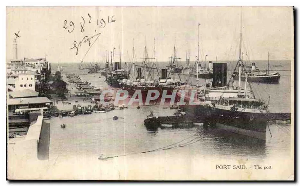 Port Said — Le port. — Éditeur : L.C. - 362 - Frente