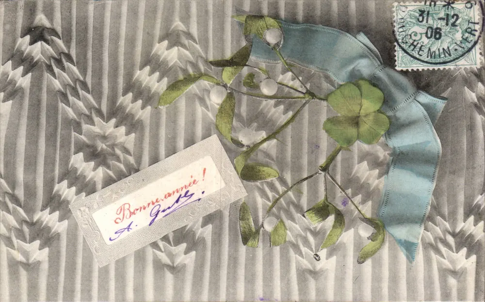 Eibe und Kleeblatt — Frohe Weihnachten — A.S. Serie 360 - Vorderseite