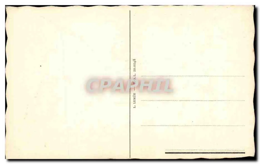 Zwei Hunde — Erster Termin — L. Lénée, n° 20.0148 - Rückseite