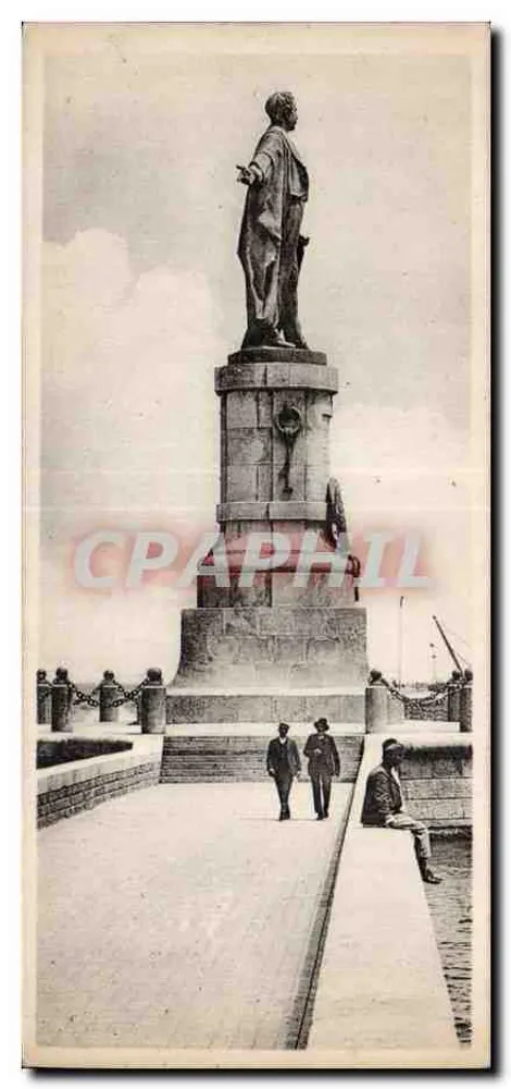 Port-Said — Die Statue von Lesseps — Verleger: Évy Fils & Cie, Paris - Vorderseite