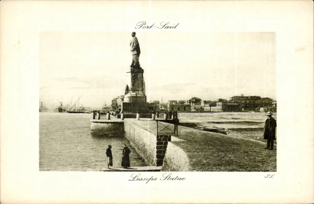 Port-Saïd — Statue des Sidi Bou Said — Verlag L.L. - Vorderseite