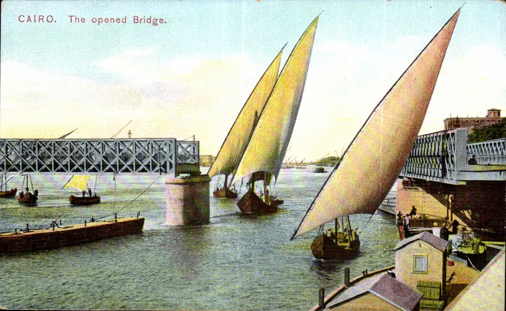 Cairo — El puente abierto — Carto-Sport, El Cairo, n° (59774) - Anverso