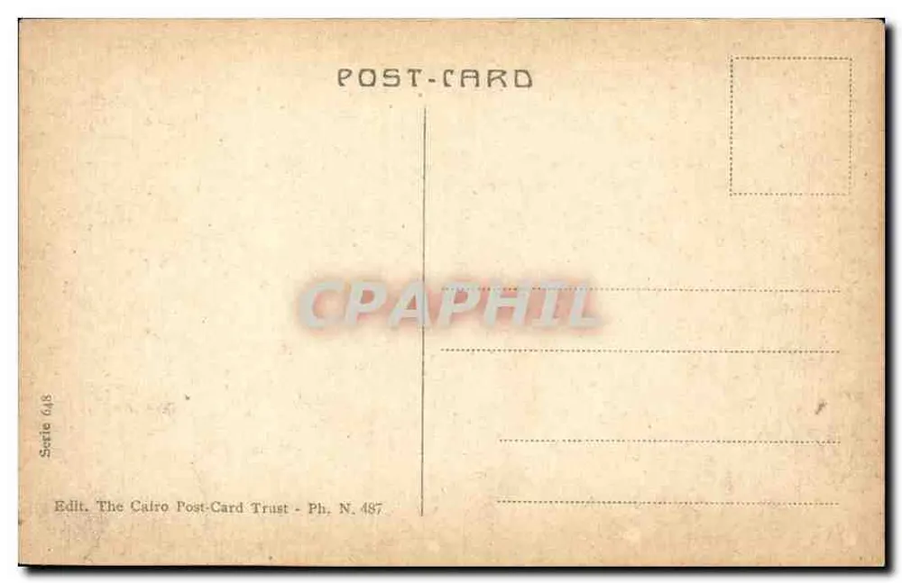 Port-Saïd — Vista Panorâmica — The Cairo Post-Card Trust, Ph. N. 487 - Verso