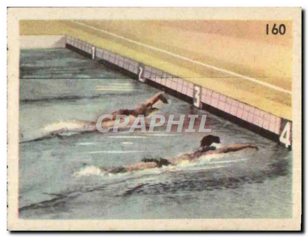 Schwimmen — Finale der 100 m Freistil, sehr umstritten — La Ruche Moderne, Nr. 160 - Vorderseite