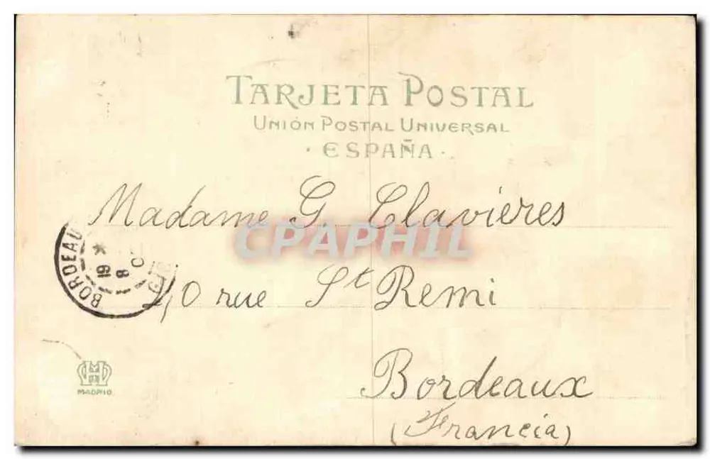 Corrida de Toros — Suerte de Matar — Hauser y Menet, Madrid, n°692 - Verso