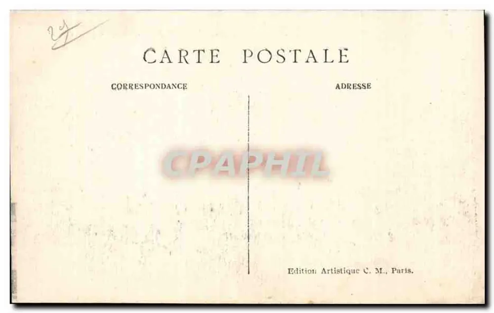 Vernon — O Hotel de Ville — Edição Artística C. M. - Verso