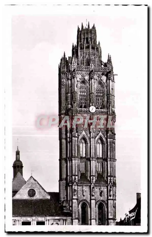 Kirche der Madeleine in Verneuil-sur-Avre — Flammenartige Turm des 16. Jahrhunderts — Éditions Caby - Vorderseite