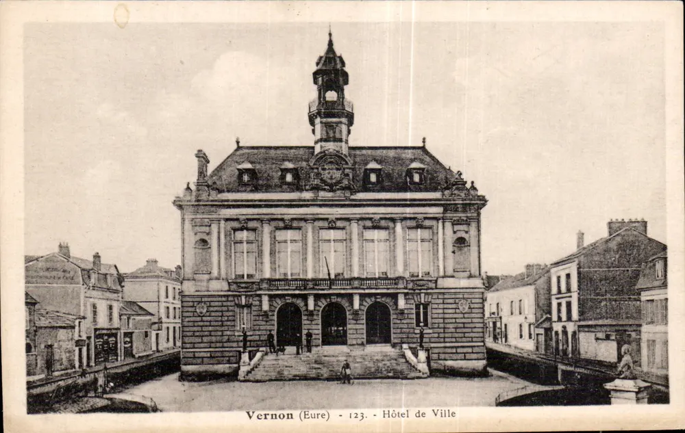 Vernon (Eure) - Stadhuis — Uitgever G. André, n° 123 - Voorkant