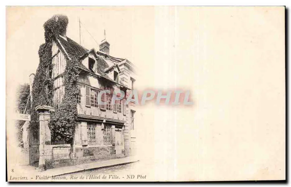 Louvières - Alte Haus, Rue de l'Hôtel de Ville — ND Pbot - Vorderseite